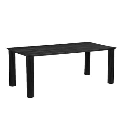 Sangra Solid Wood Dining Table 79&quot; - Black