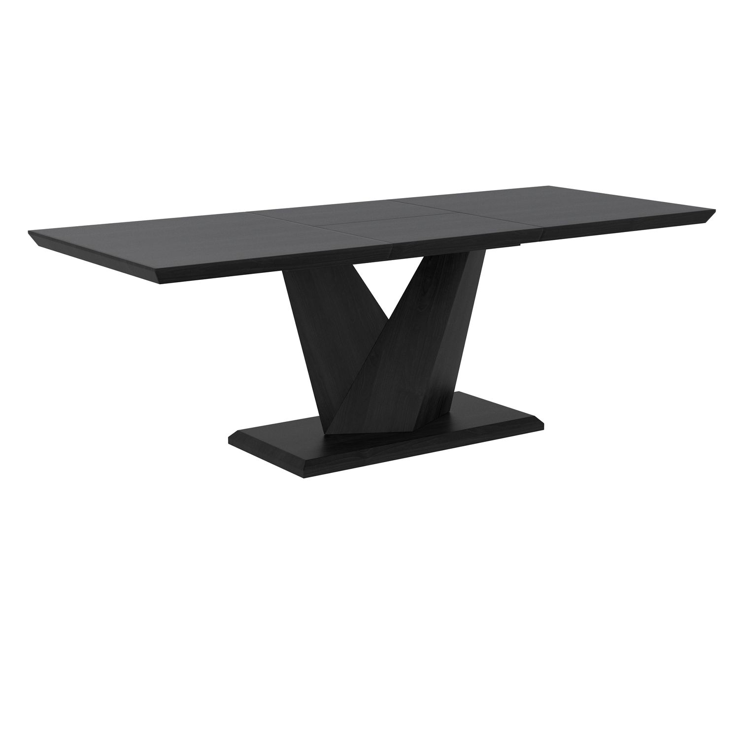 Eclipse Dining Table w/Extension 87&quot; - Black