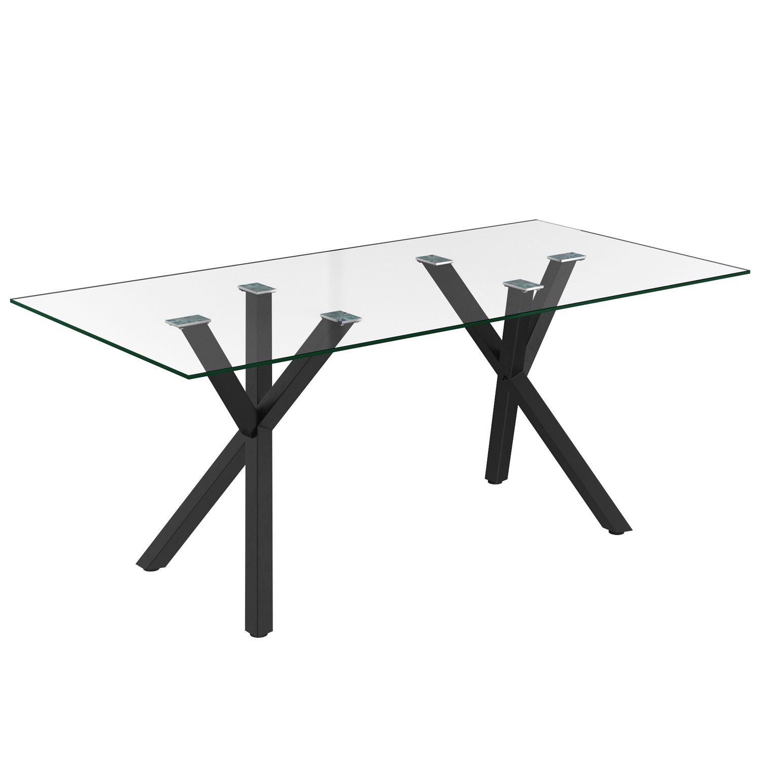 Stark Rectangular Dining Table 71&quot; - Black