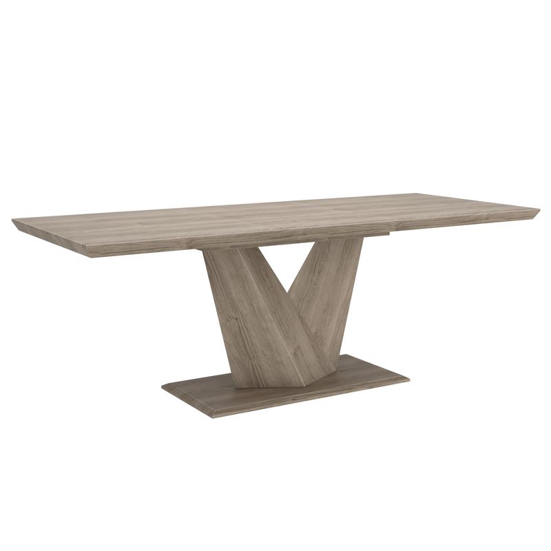 Eclipse Dining Table w/Extension 87&quot; - Washed Oak