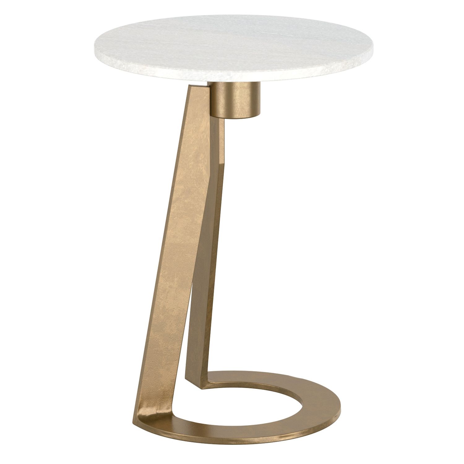 Devas Accent Table - White Marble