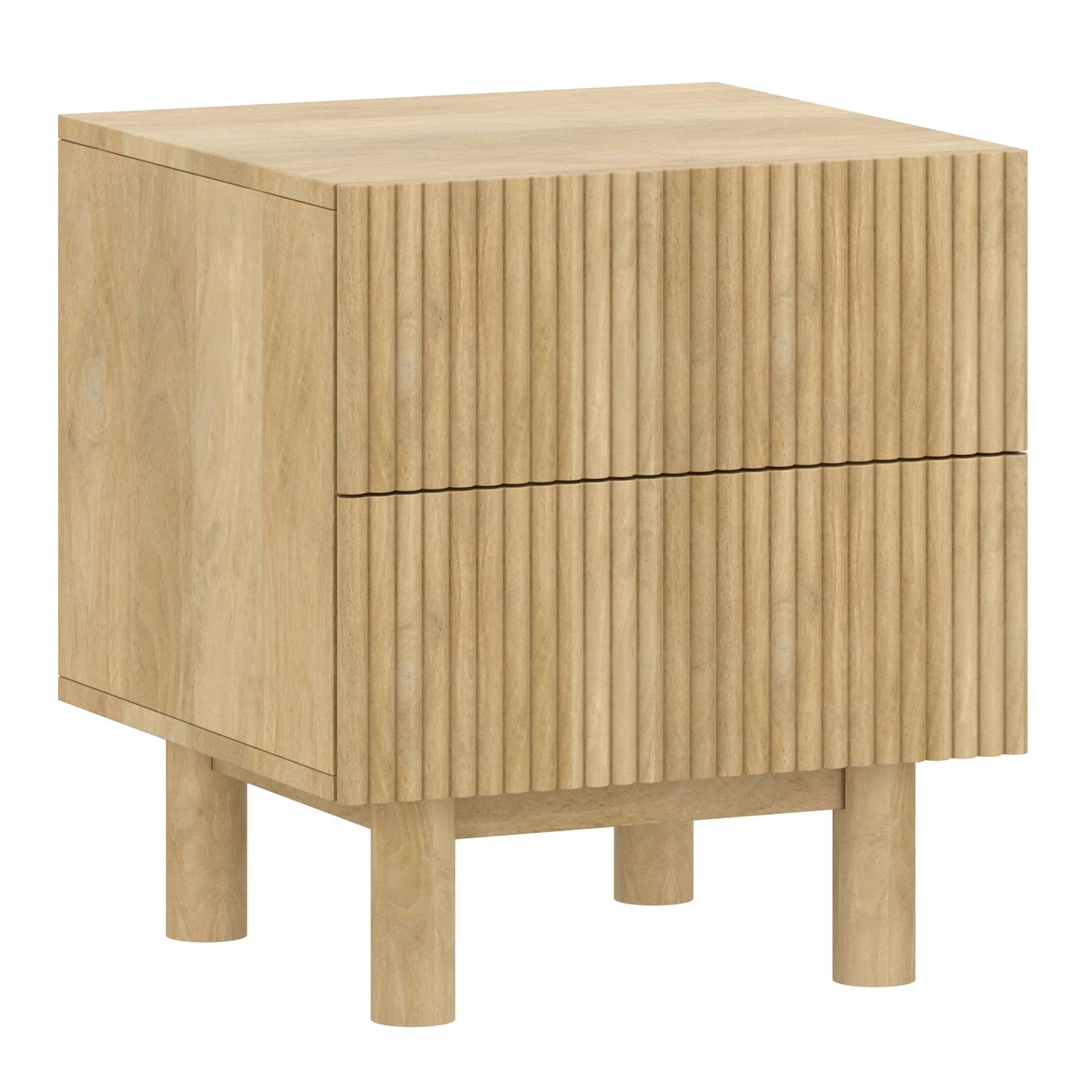 Sangra 2 Drawer Accent Table - Natural