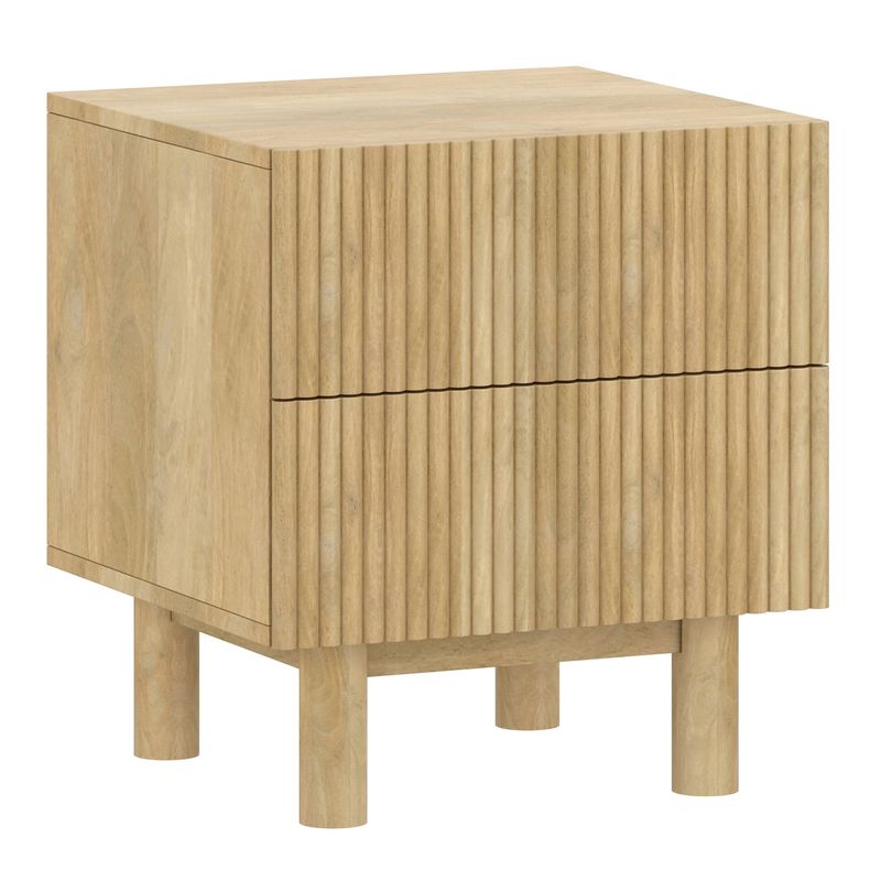 Sangra 2 Drawer Accent Table - Natural