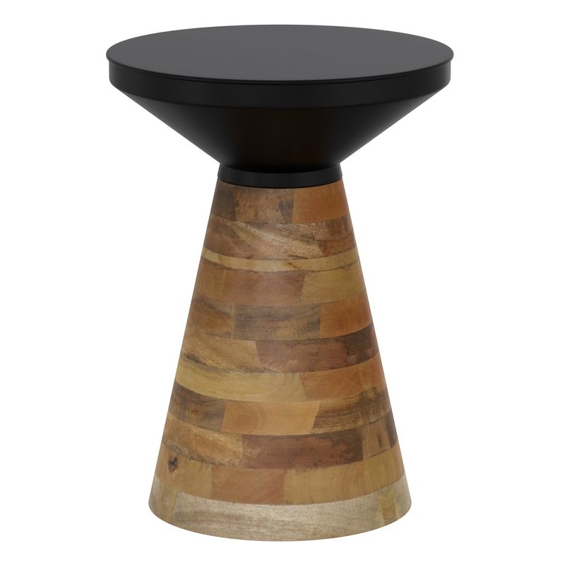 Boden Accent Table - Black and Walnut