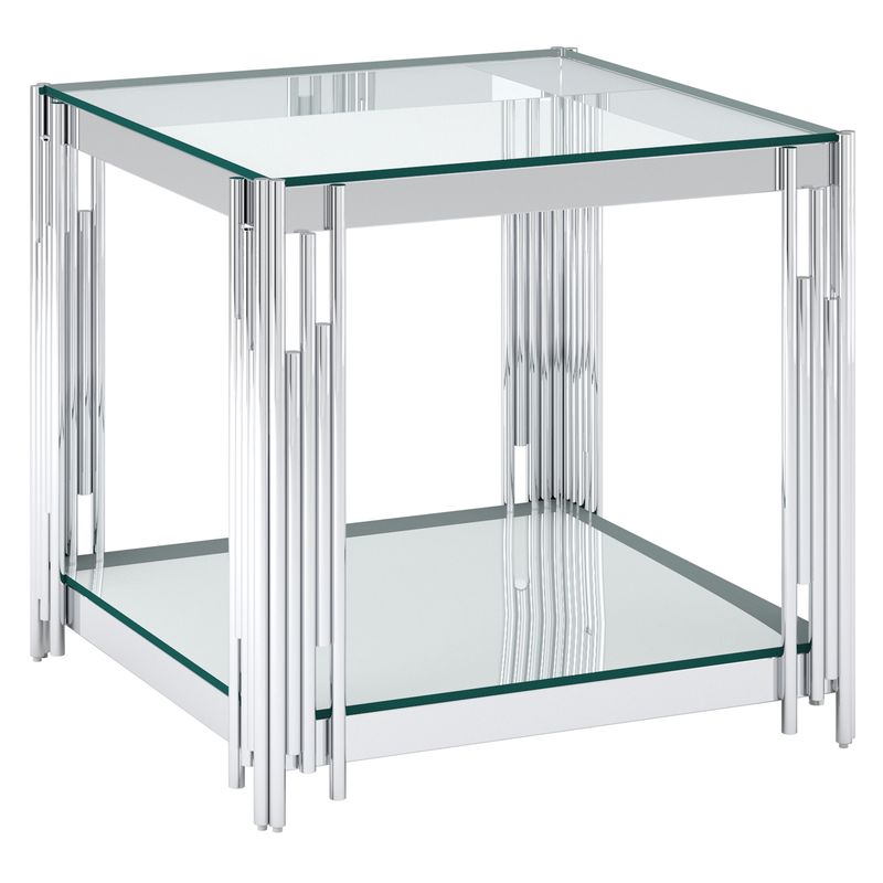 Estrel Large Accent Table - Silver