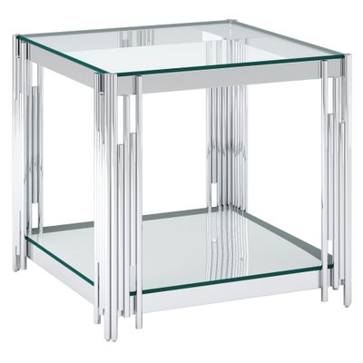 Estrel Large Accent Table - Silver