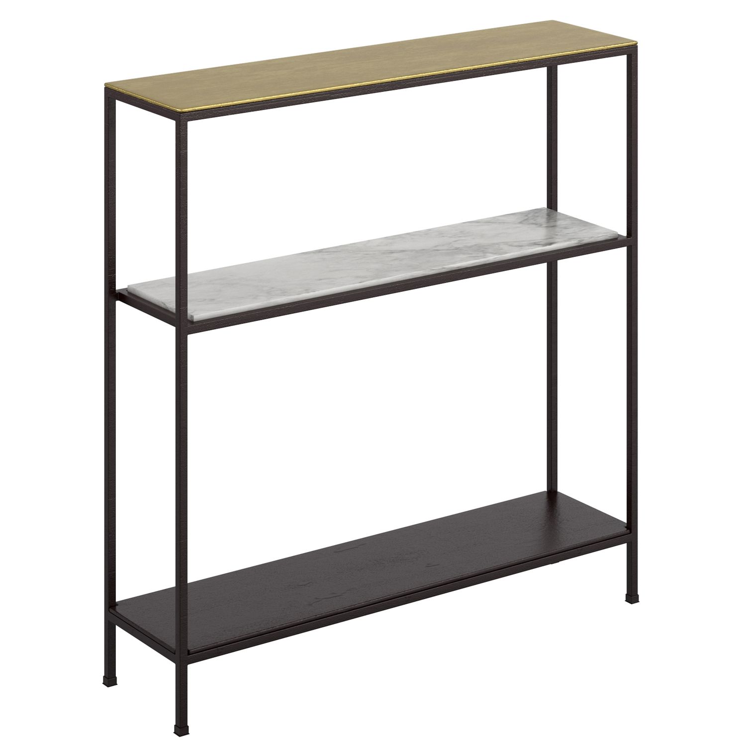 Izzy Console Table - Antique Gold and Black