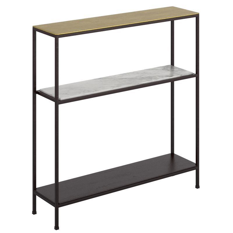 Izzy Console Table - Antique Gold and Black