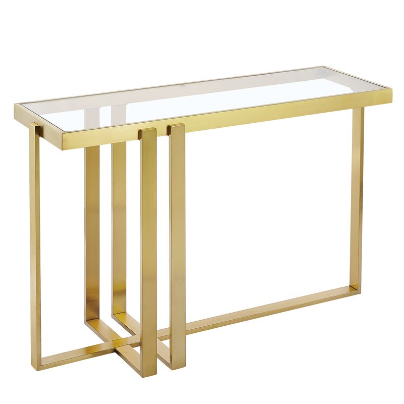 Paxton Console Table - Brushed Gold