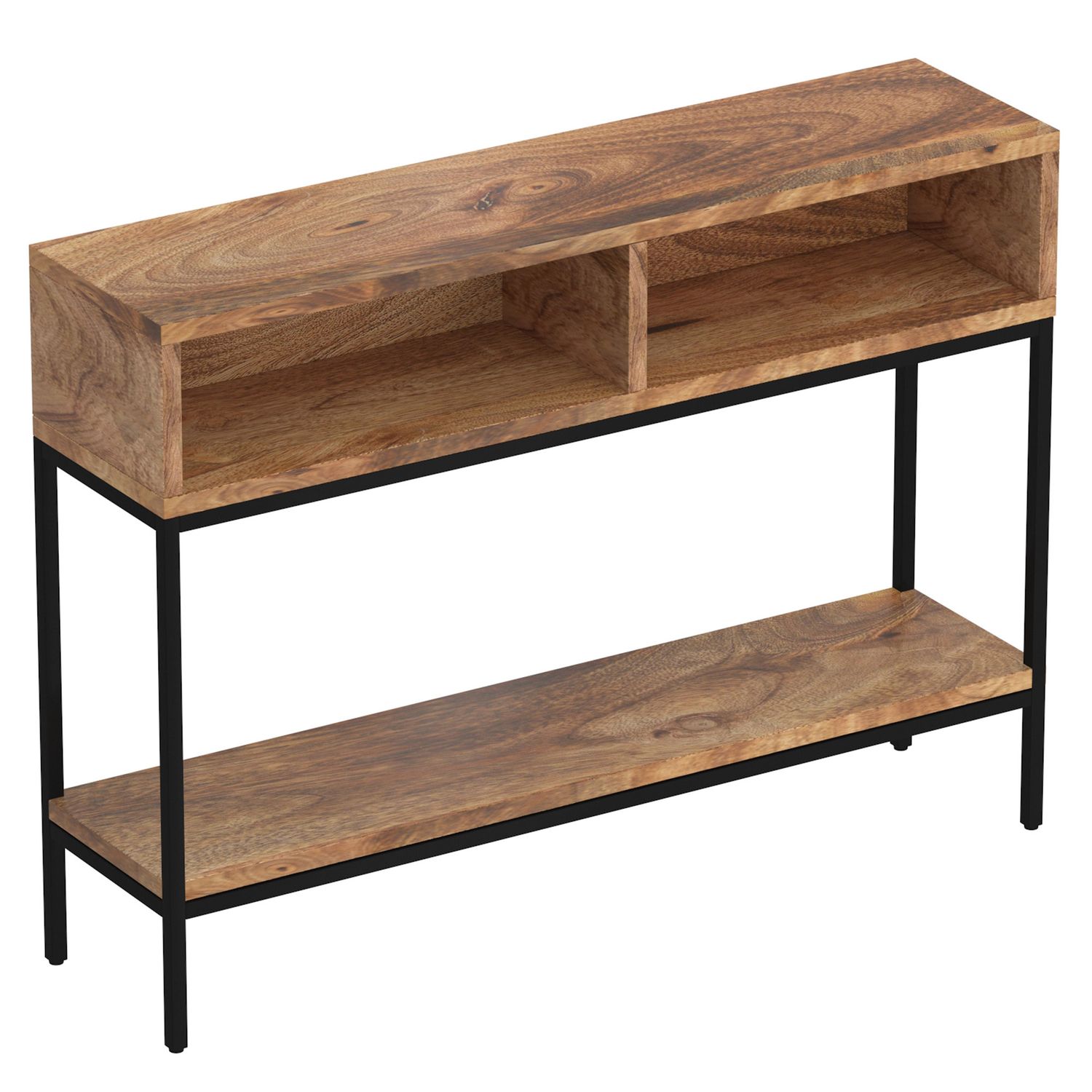 Ojas Console Table - Natural Burnt