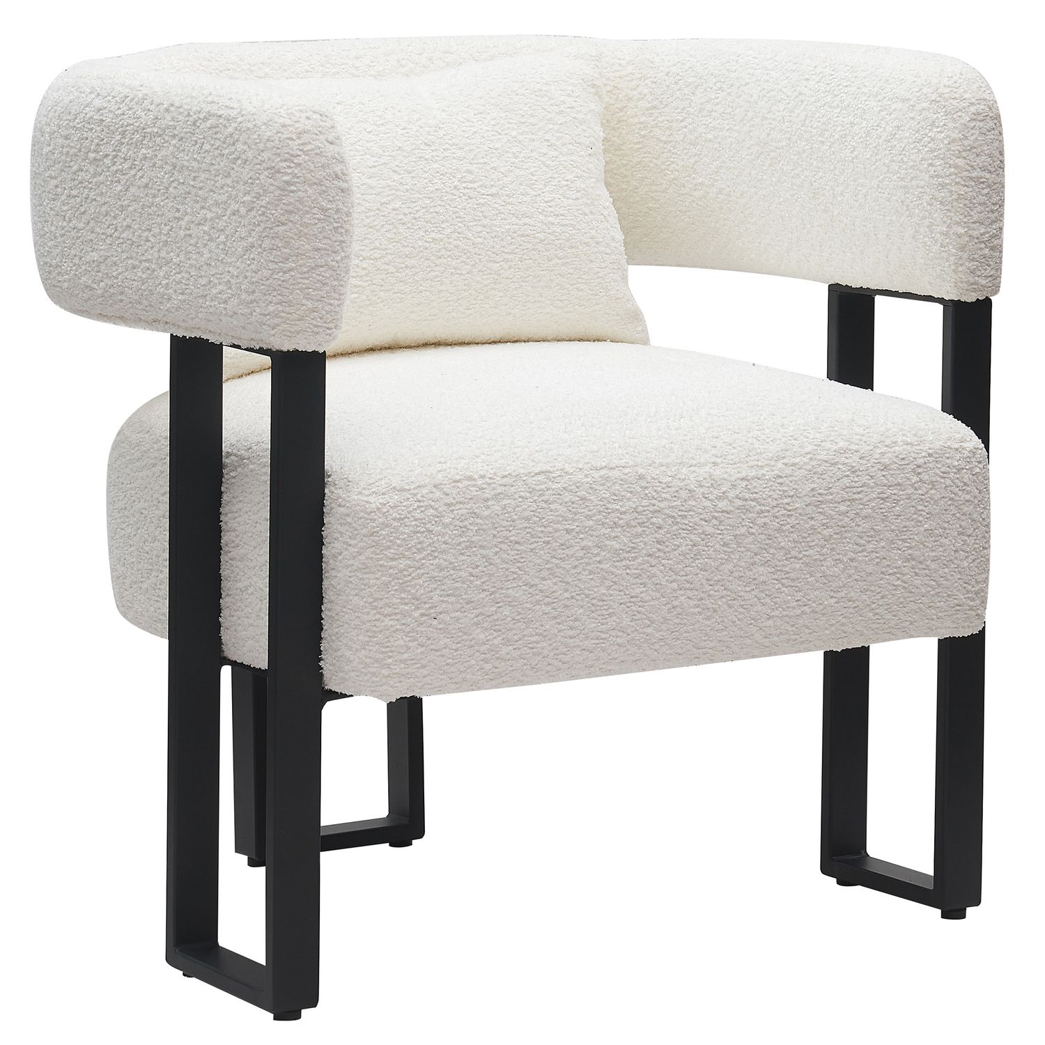 Scarlet Accent Chair - Ivory Boucle