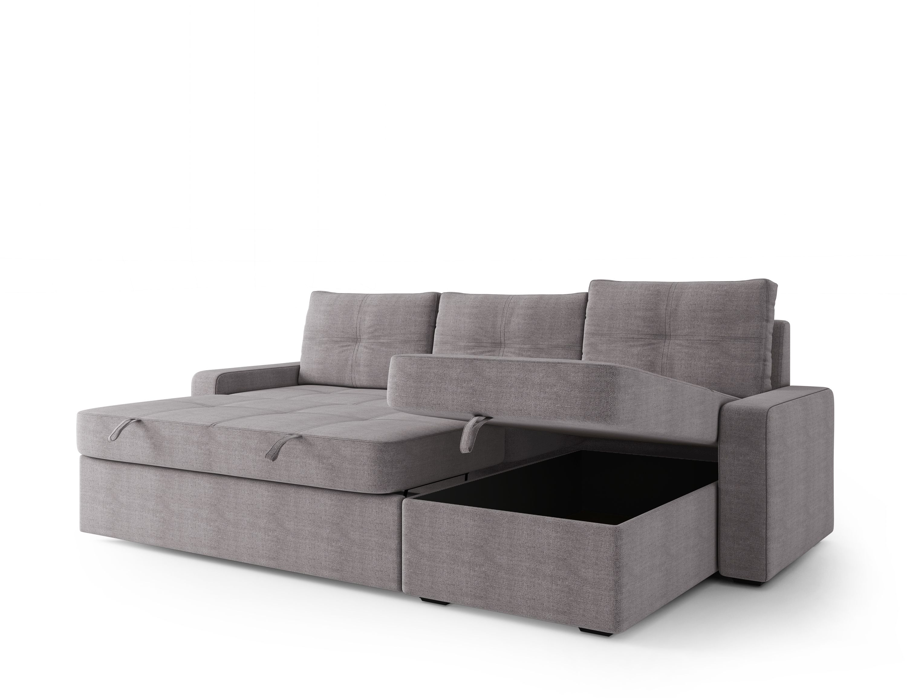 Gaia Sectional Sofa Bed With Storage 96" — photo 5