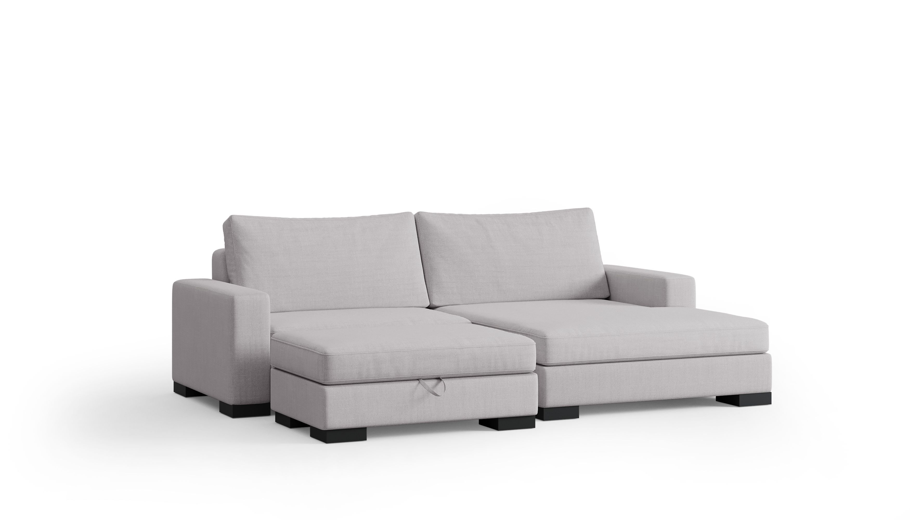 Zen 2 Seater Modular Sofa & Chaise — selected colour