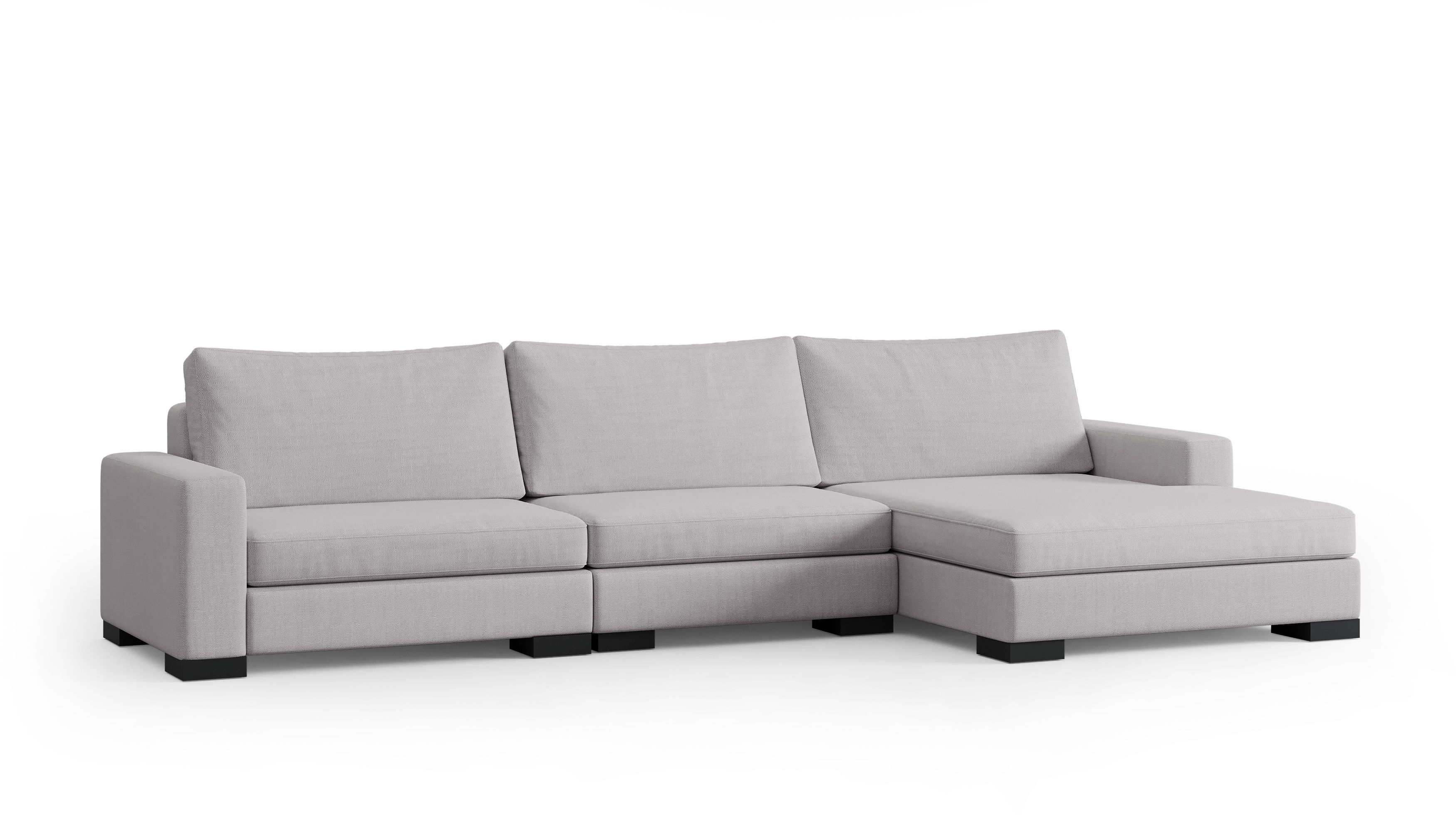 Zen 3 Seater Modular Sofa & Chaise — selected colour