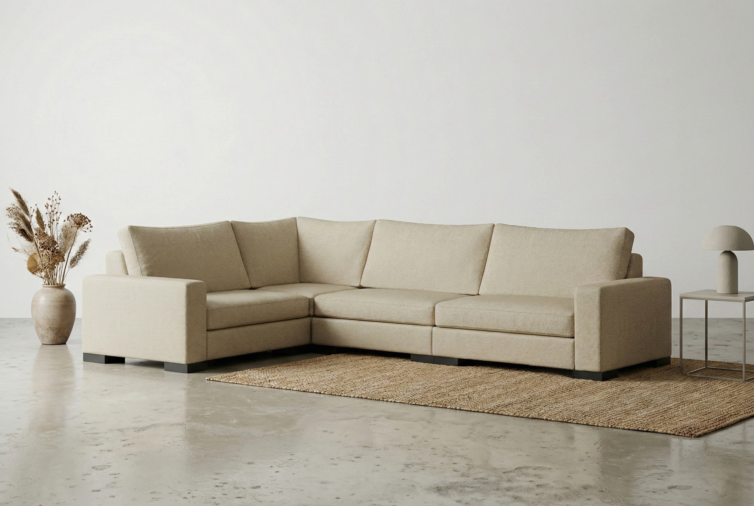 Zen 4 Seater Modular Corner Sectional Sofa — photo 1