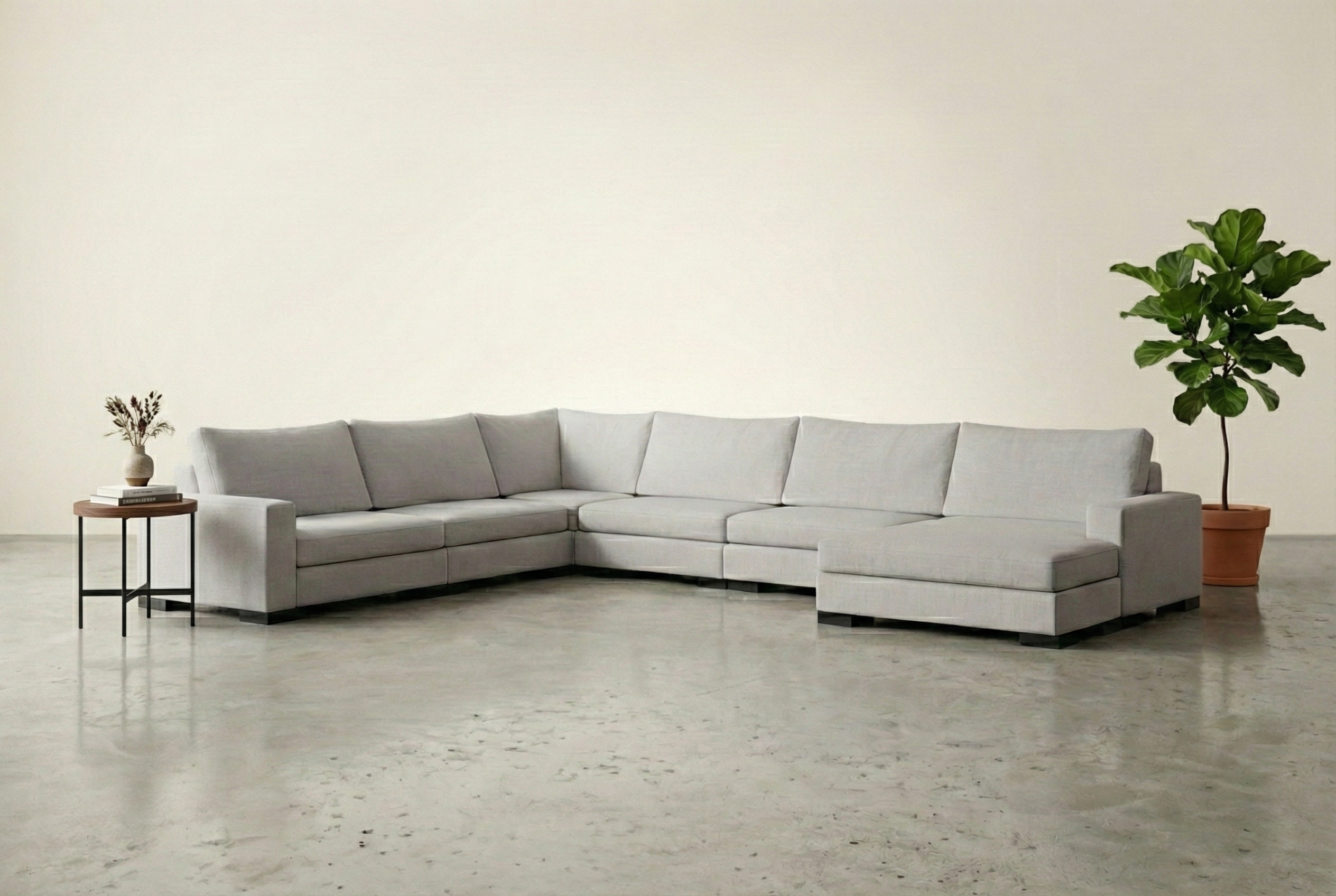 Zen 6 Seater Modular Corner Sofa & Chaise — photo 1