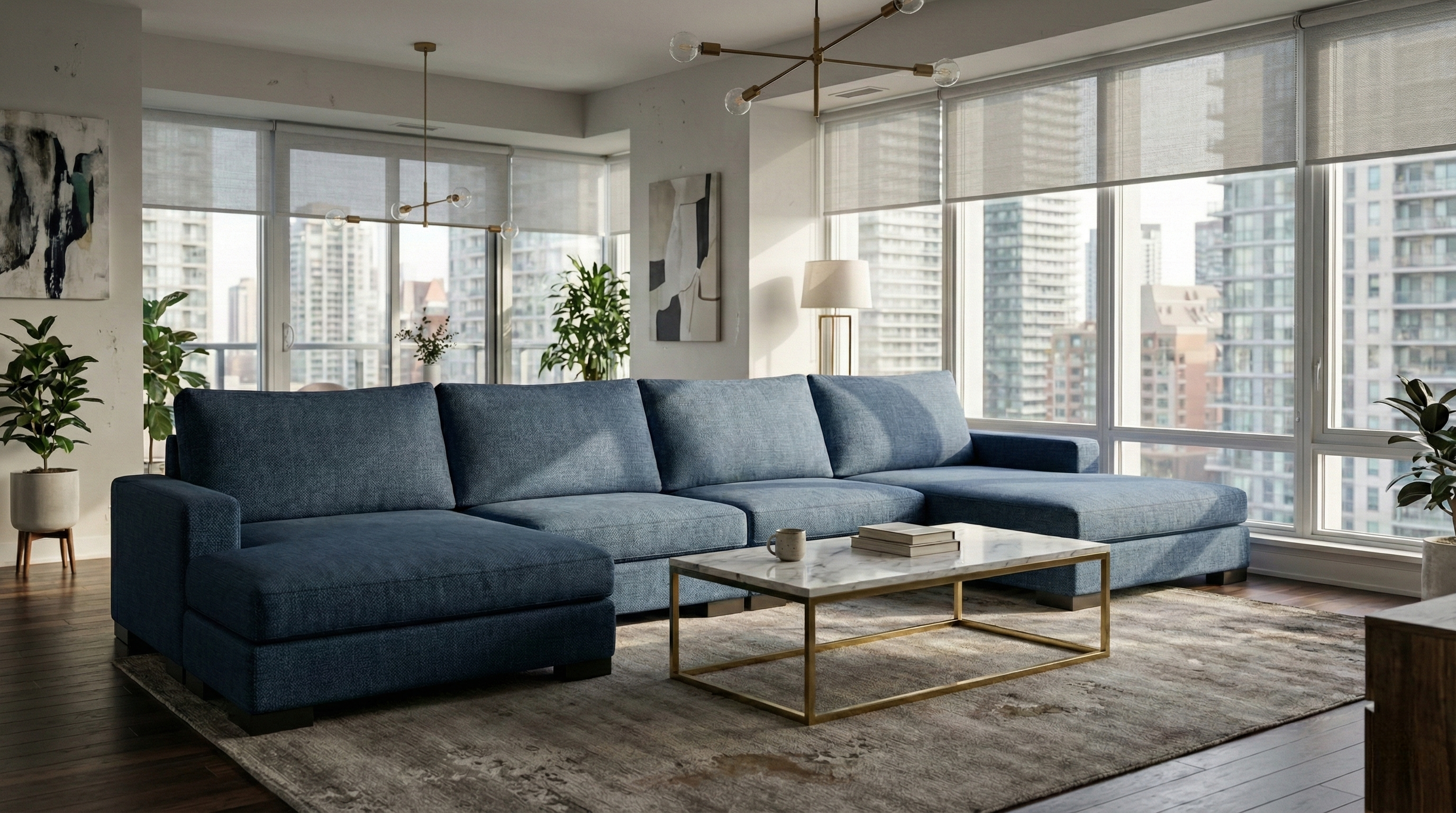 Zen 4 Seater Modular Sofa & Double Chaise — photo 2