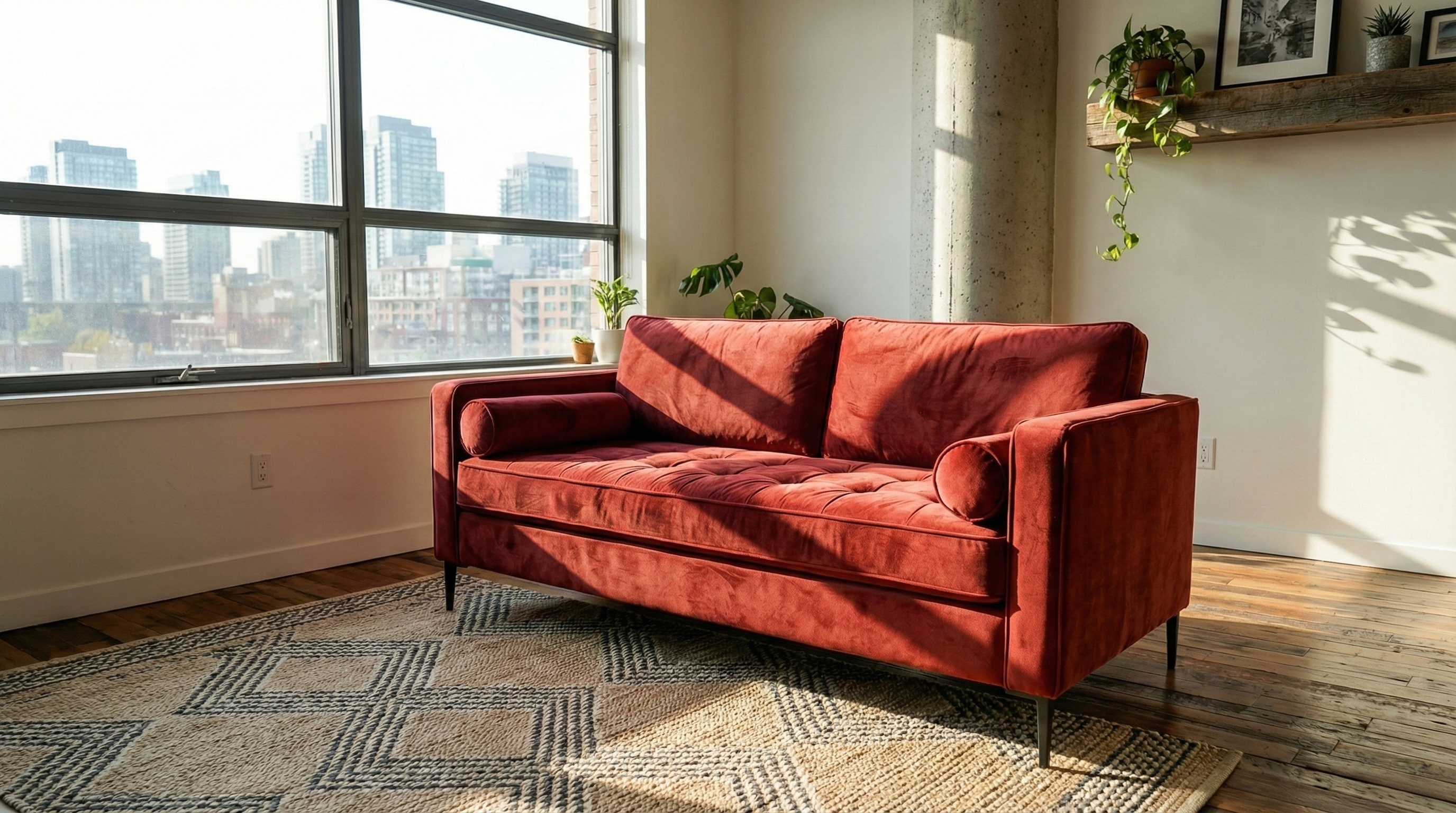 Beau Quilted Loveseat Sofa — photo 2