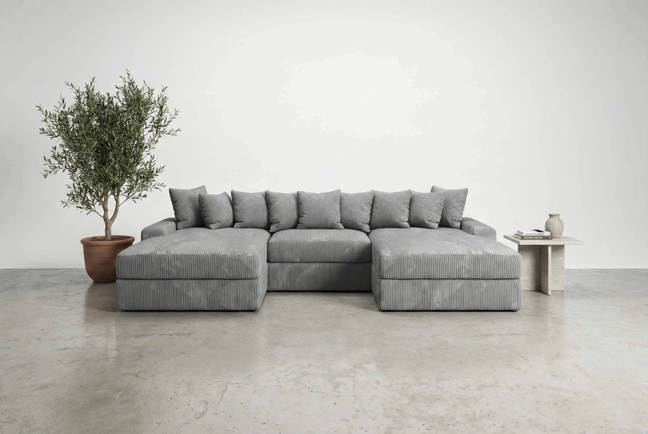 Velo Memory Foam Sofa & Double Chaise 128" — photo 1