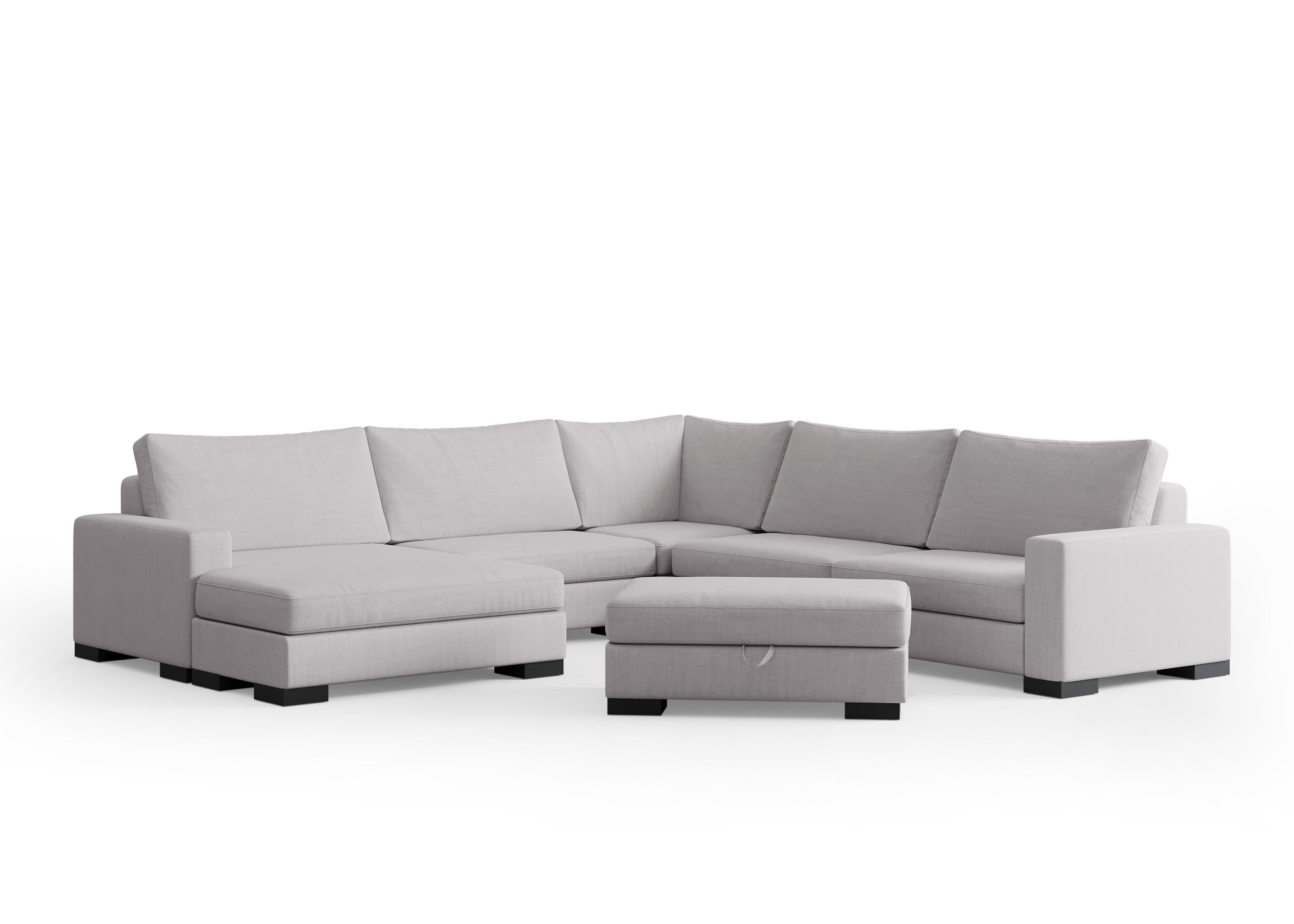 Zen 5 Seater Modular Sofa & Chaise — selected colour