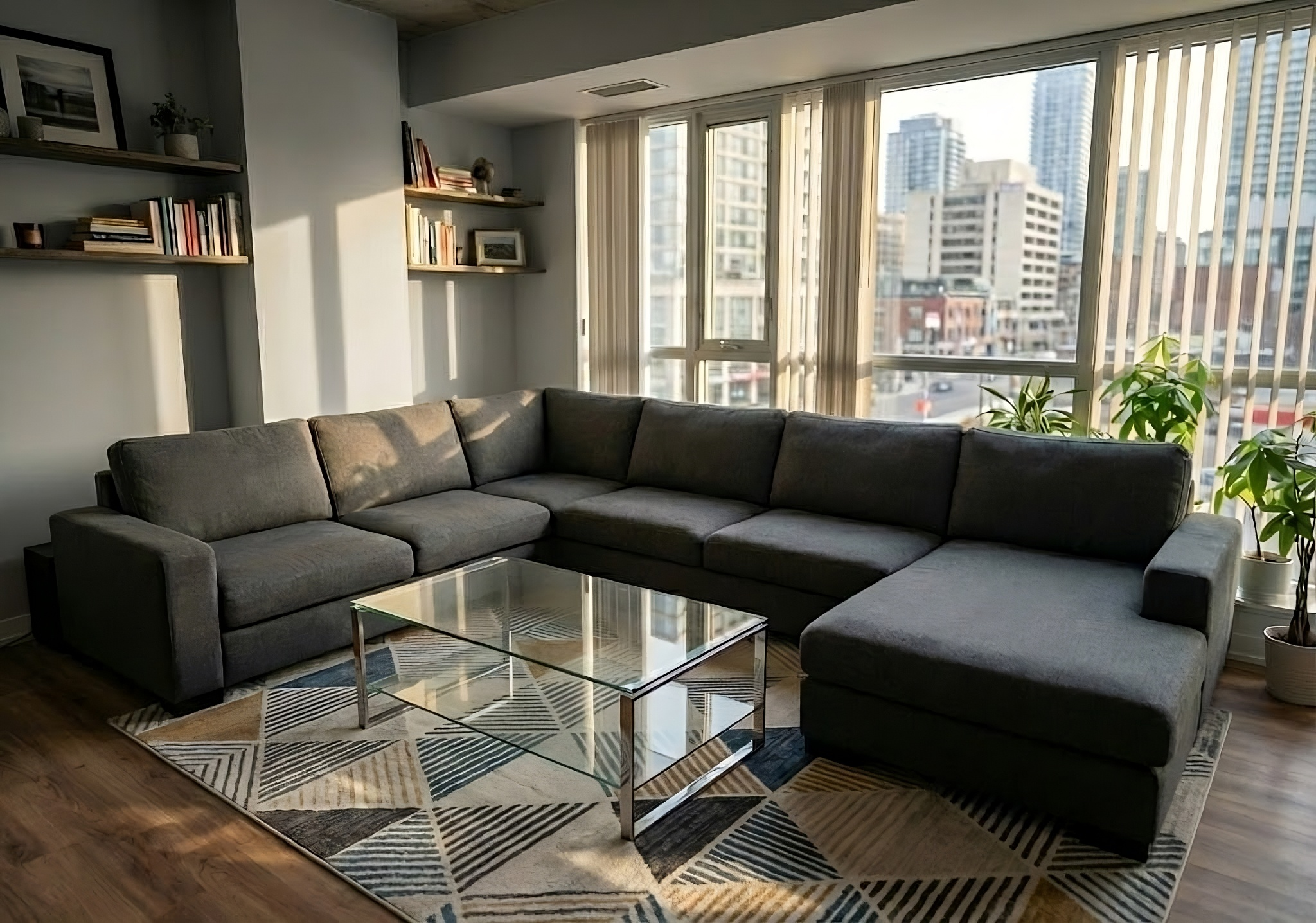 Zen 6 Seater Modular Corner Sofa & Chaise — photo 2