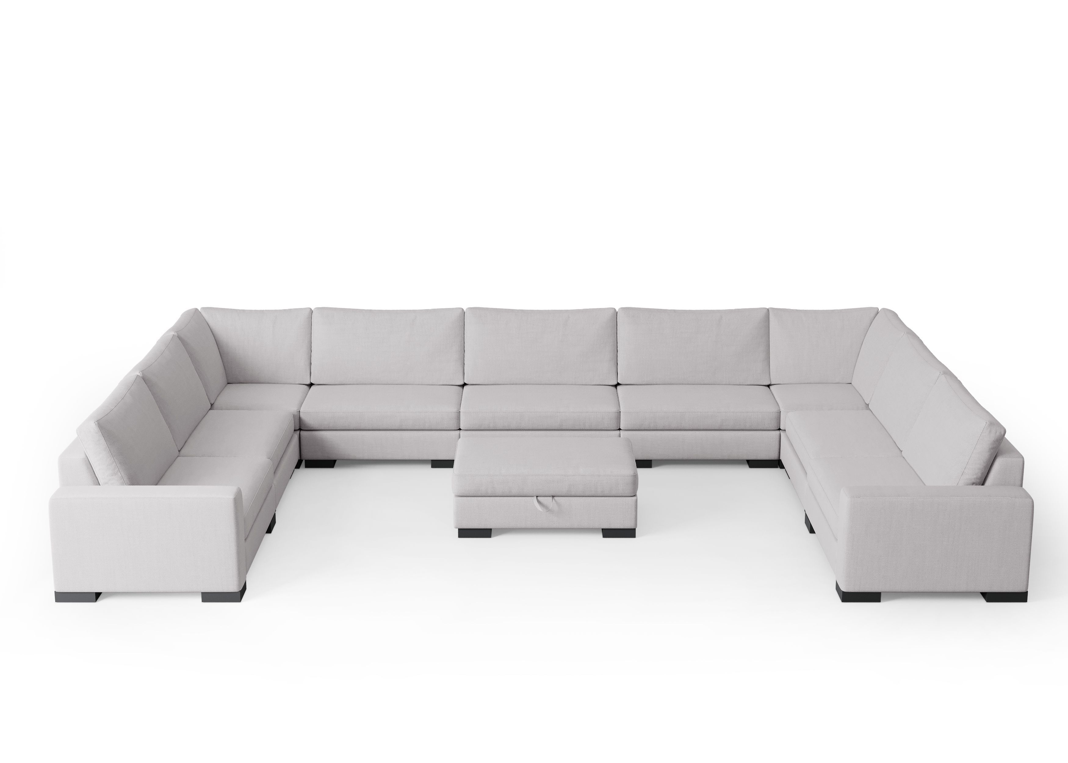 Zen 9 Seater Modular Sofa & Double Chaise — selected colour