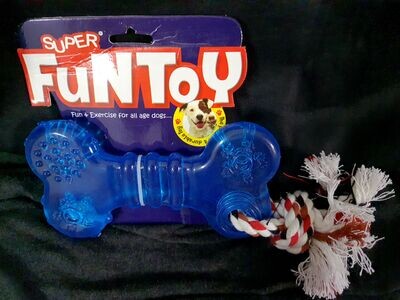 Funtoy Durable Chew Bone with Rope