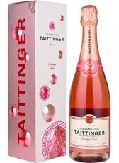 1 bouteille Taittinger Brut Prestige Rosé en boîte cadeau
