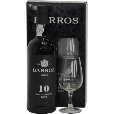 1 fles Porto Barros Tawny 10 Years in geschenkdoos + 1 glas
