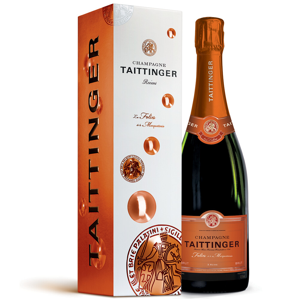1 bottle of Champagne Taittinger Les Folies de la Marquetterie in gift box