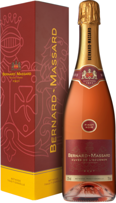 1 fles Bernard-Massard, Cuvée de l'Écusson Rosé in luxe geschenkdoos