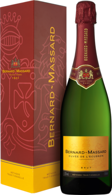 1 fles Bernard-Massard, Cuvée de l'Écusson Brut in luxe geschenkdoos