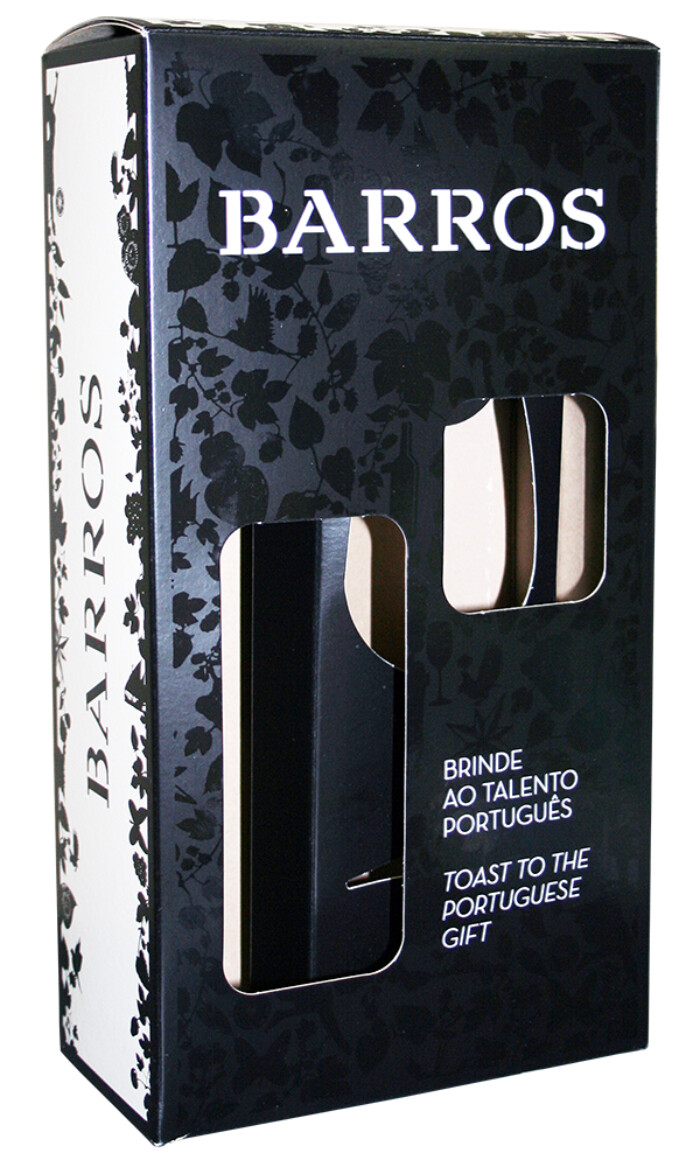 1 fles Porto Barros Tawny 10 Years in geschenkdoos + 1 glas
