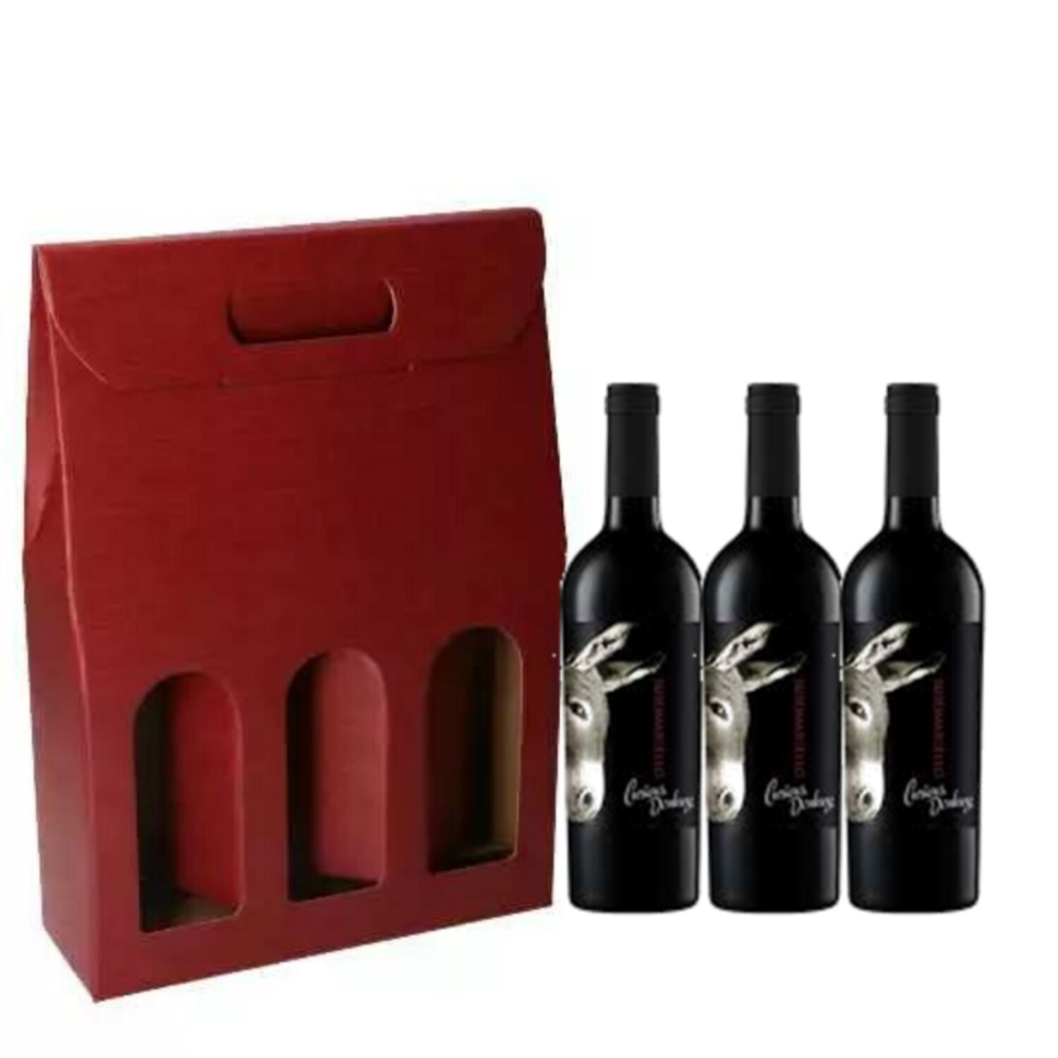 3 bottles of Curious Donkey "Susumaniello" in gift box