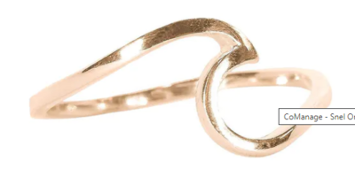 Wave Ring Rosé Gold