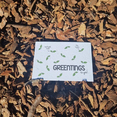Groeikaart- Greentings to you!