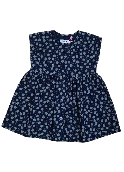 Kleed cherry P&#39;tit Filou blauw