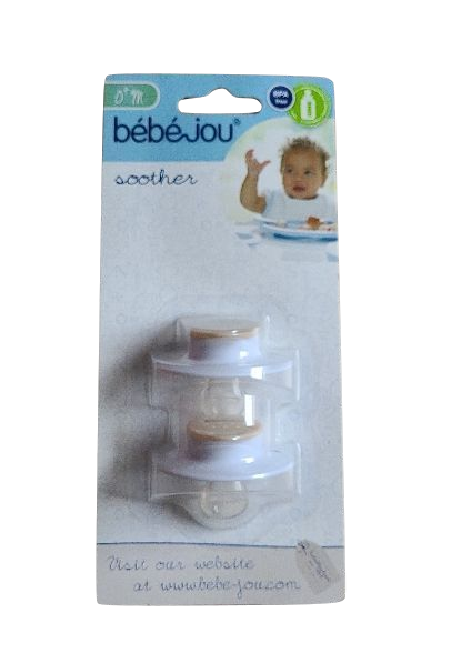 Fopspeen Bébé-Jou  natural 0m+ duopack