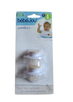 Fopspeen Bébé-Jou  natural 0m+ duopack