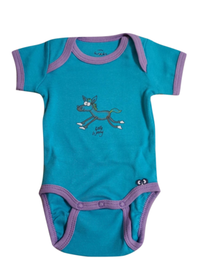 Body k-m paard woody turquoise/lila