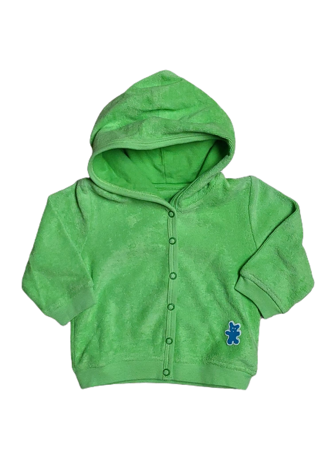 Gilet met kap P&#39;tit Filou limoen