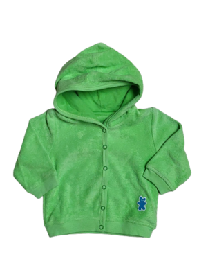 Gilet met kap P&#39;tit Filou limoen