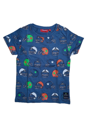 T-shirt Someone Grijs/Blauw