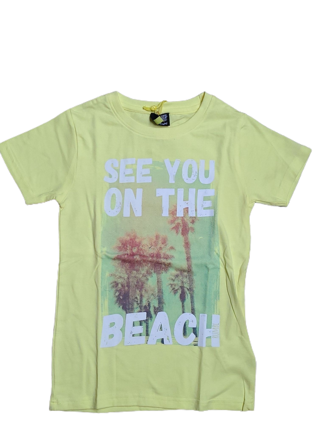 T-shirt &quot;See you on the beach&quot; S-Oliver Geel