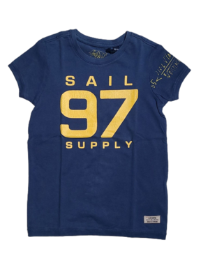 T-shirt &quot;Sail supply&quot; Gaastra Donkerblauw