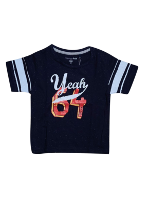 T-shirt &quot;Yeah 64&quot; Noppies Donkerblauw