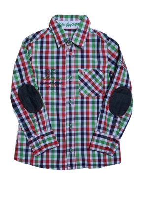 Hemd L/M &quot;GP&quot; Gymp Groen/Blauw/Rood Geruit