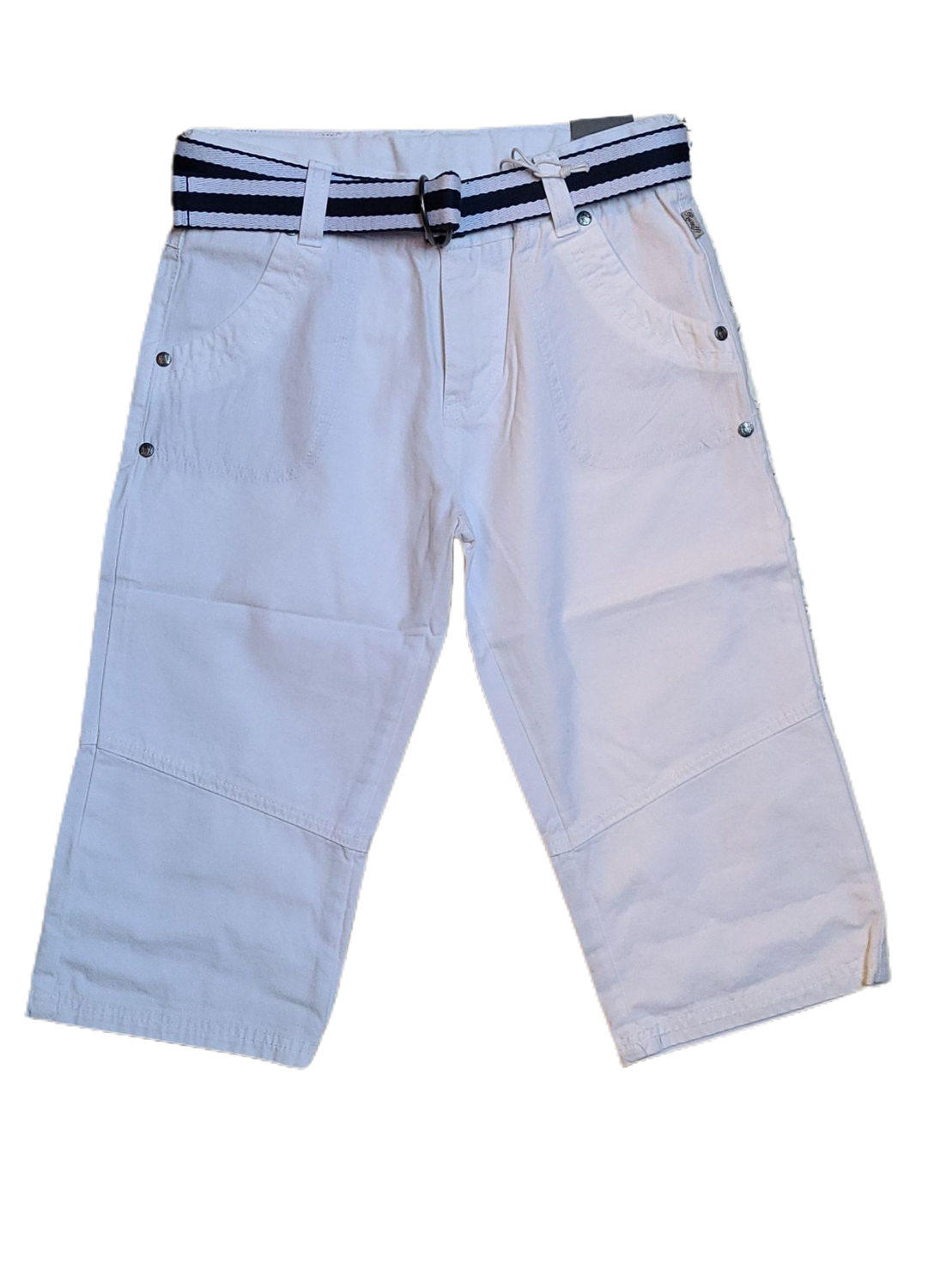 Bermuda met riem Rumbl Wit