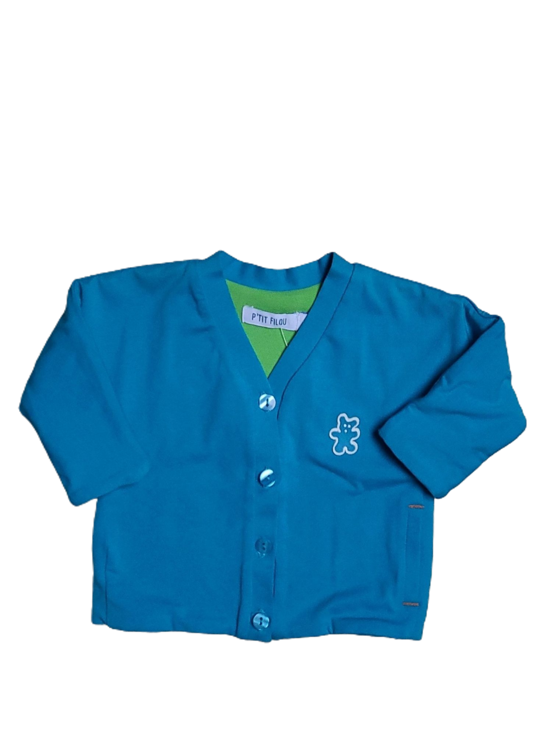 Gilet P&#39;tit Filou Blauw