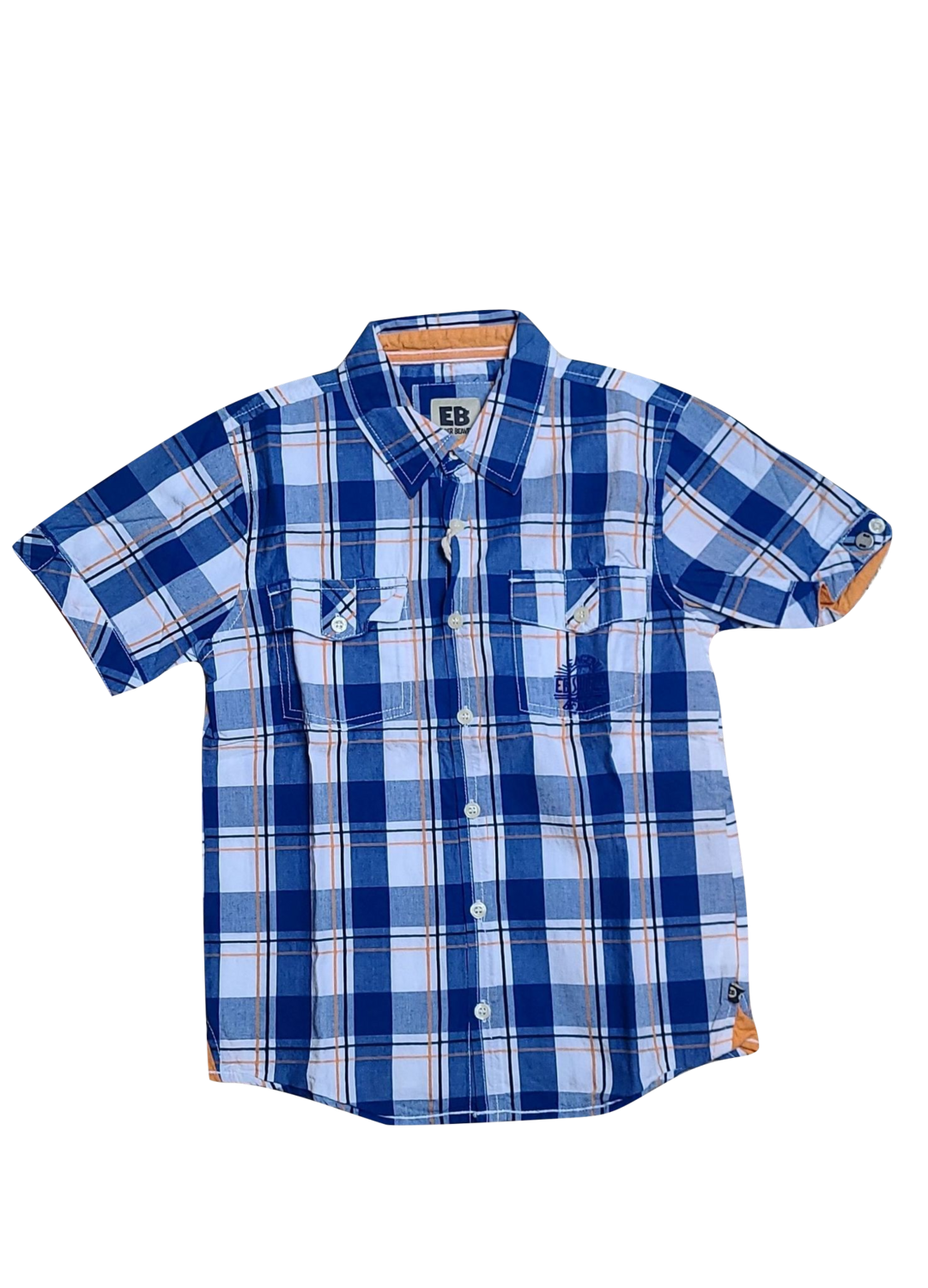 Hemd K/M Eager Beaver Blauw Geruit